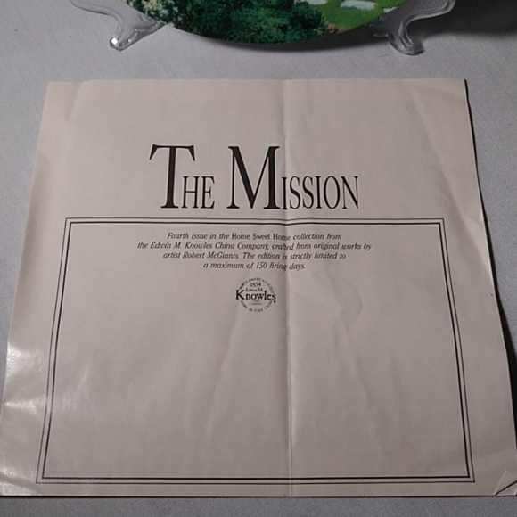Knowles China Plate "The Mission" - Picture 6 of 10